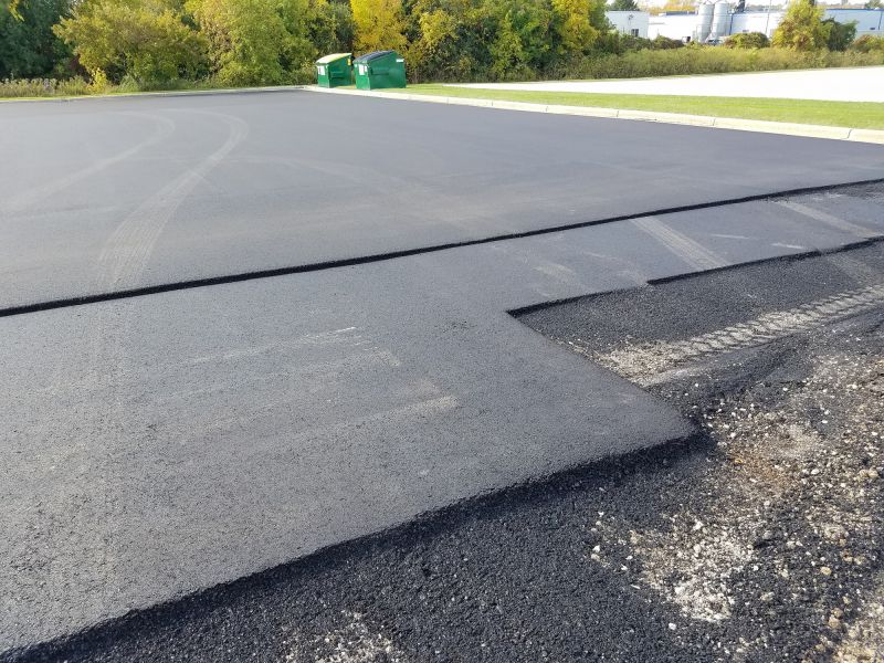 Freshly Sealed Asphalt Surface